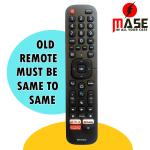 MASE® ERF2F60G Replacement Smart TV Remote for Hisense LED TV with Netflix YouTube Google Play Function (Without Voice)